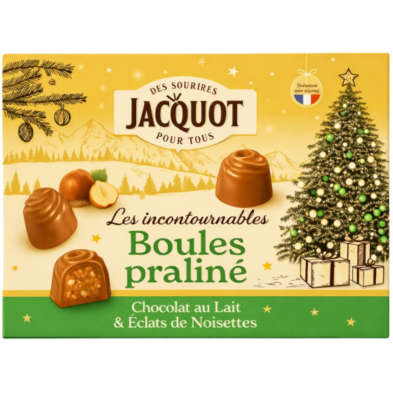 CHOCOLAT AU LAIT BOULES PRALINE JACQUOT 1KG