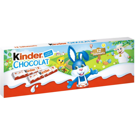 BARRE CHOCOLATEES AU LAIT KINDER 150G