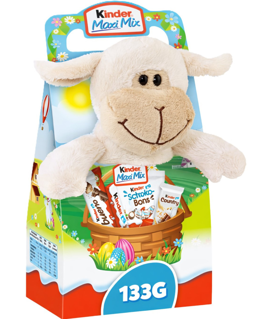 ASSORTISSEMENTS DE CHOCOLAT AVEC PELUCHE KINDER 133G