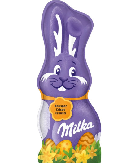 CHOCOLAT AU LAIT RIZ CROUSTILLANT MOULAGE LAPIN MILKA 95G