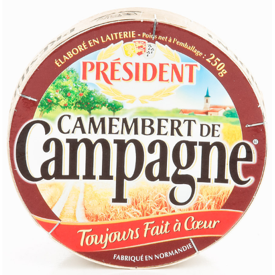CAMEMBERT DE  CAMPAGNE  PRESIDENT 250 G