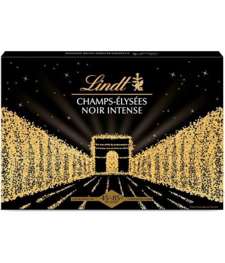 ASSORTIMENT CHOCOLATS NOIR INTENSE CHAMPS-ELYSEES LINDT 315G