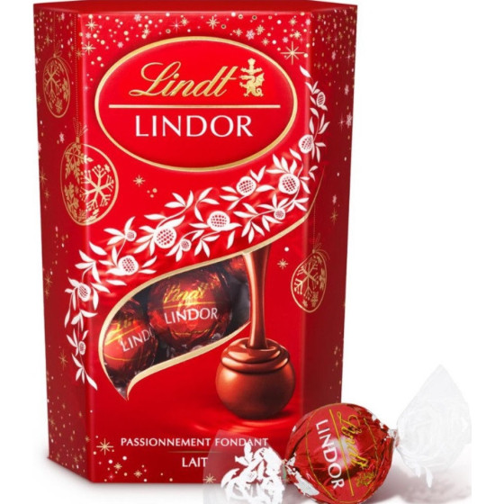 ASSORTIMENT CHOCOLATS AU LAIT LINDOR LINDT 200G