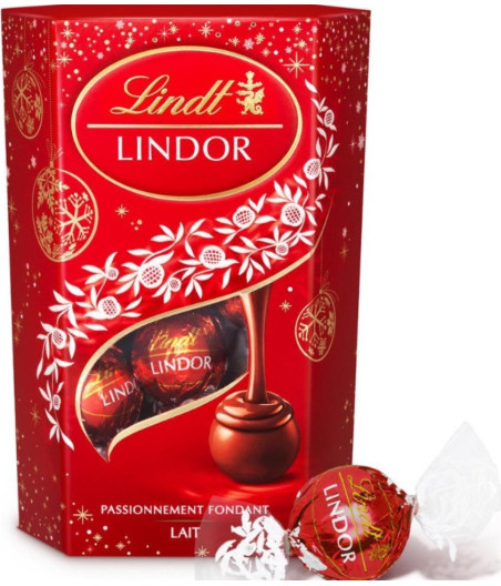 ASSORTIMENT CHOCOLATS AU LAIT LINDOR LINDT 200G
