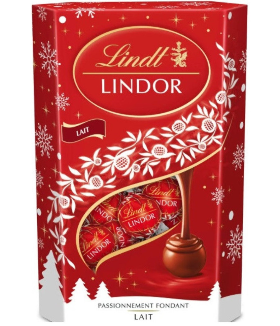 ASSORTIMENT CHOCOLATS AU LAIT LINDOR LINDT 337G