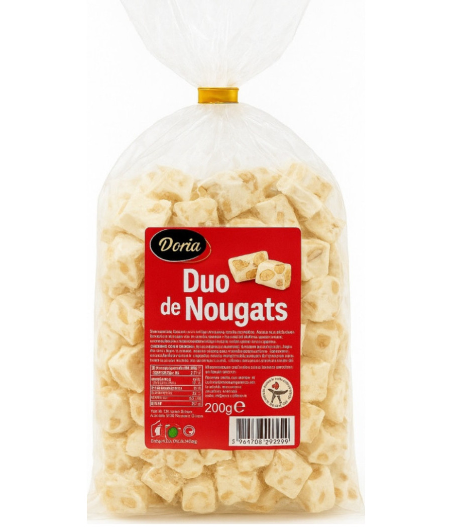 NOUGATS AMANDES CHOCOLAT MIEL FLEUR DE SEL IVORIA 200G