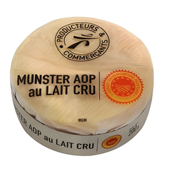 FROMAGE MUNSTER AOP AU LAIT CRU 200G