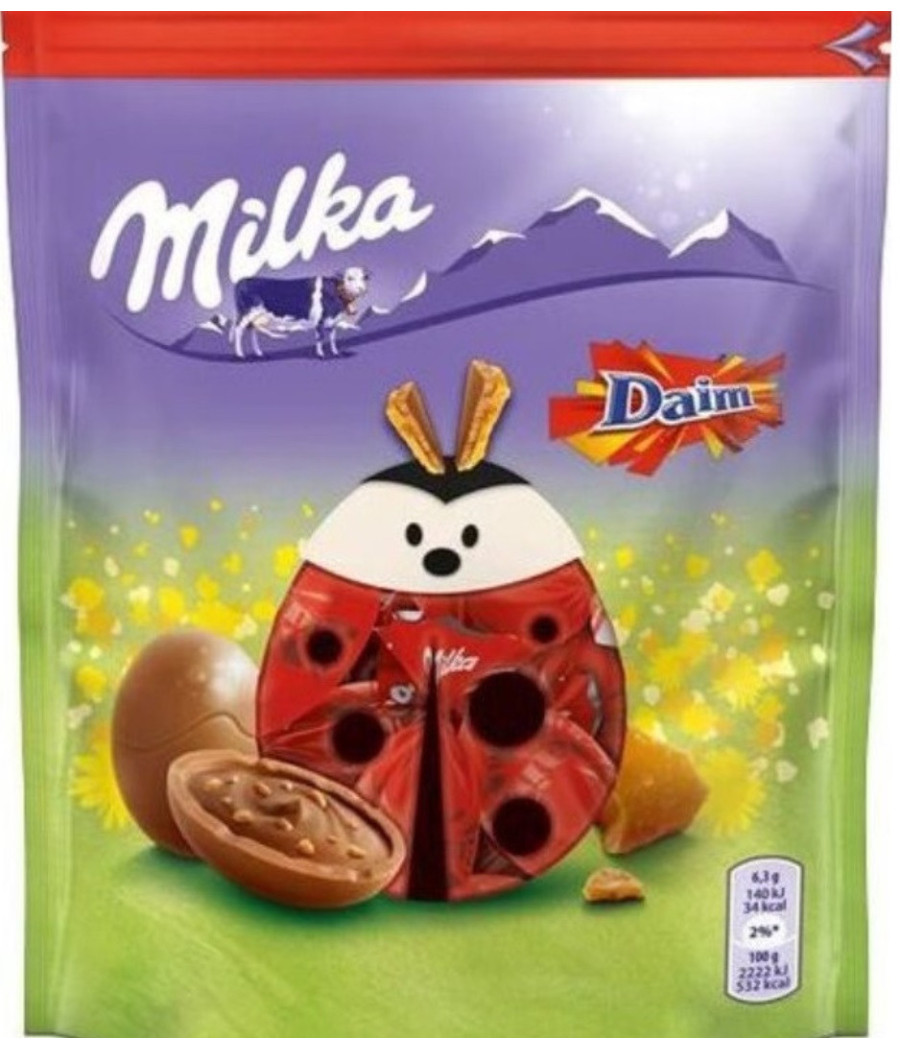 BONBON CHOCOLAT DAIM MILKA 86G