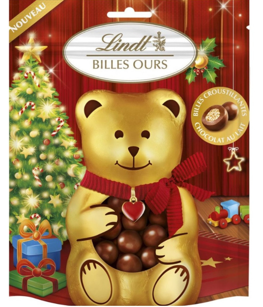 BONBON CHOCOLAT AU LAIT BILLES OURSON LINDT 120G