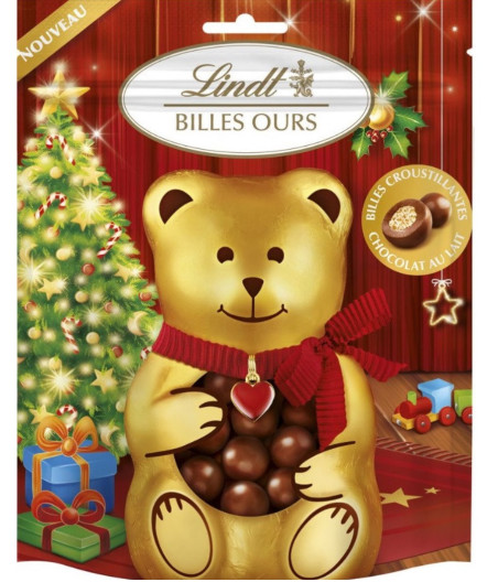BONBON CHOCOLAT AU LAIT BILLES OURSON LINDT 120G