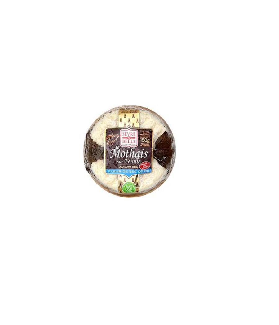 LE MOTHAIS SUR FEUILLE AU LAIT CRU 150 G