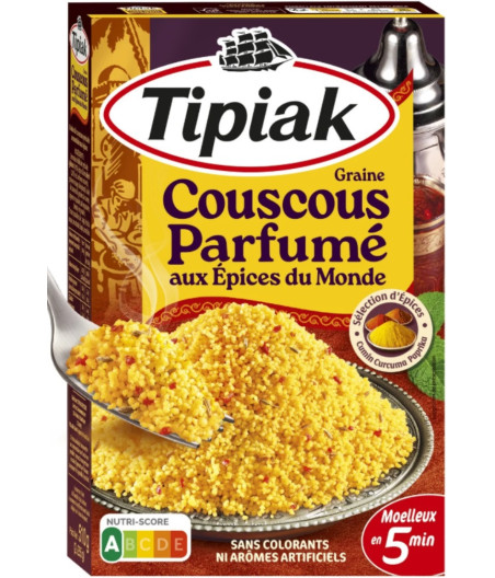 COUSCOUS TIPIAK PARFUMÉ AUX ÉPICES DU MONDE 510G