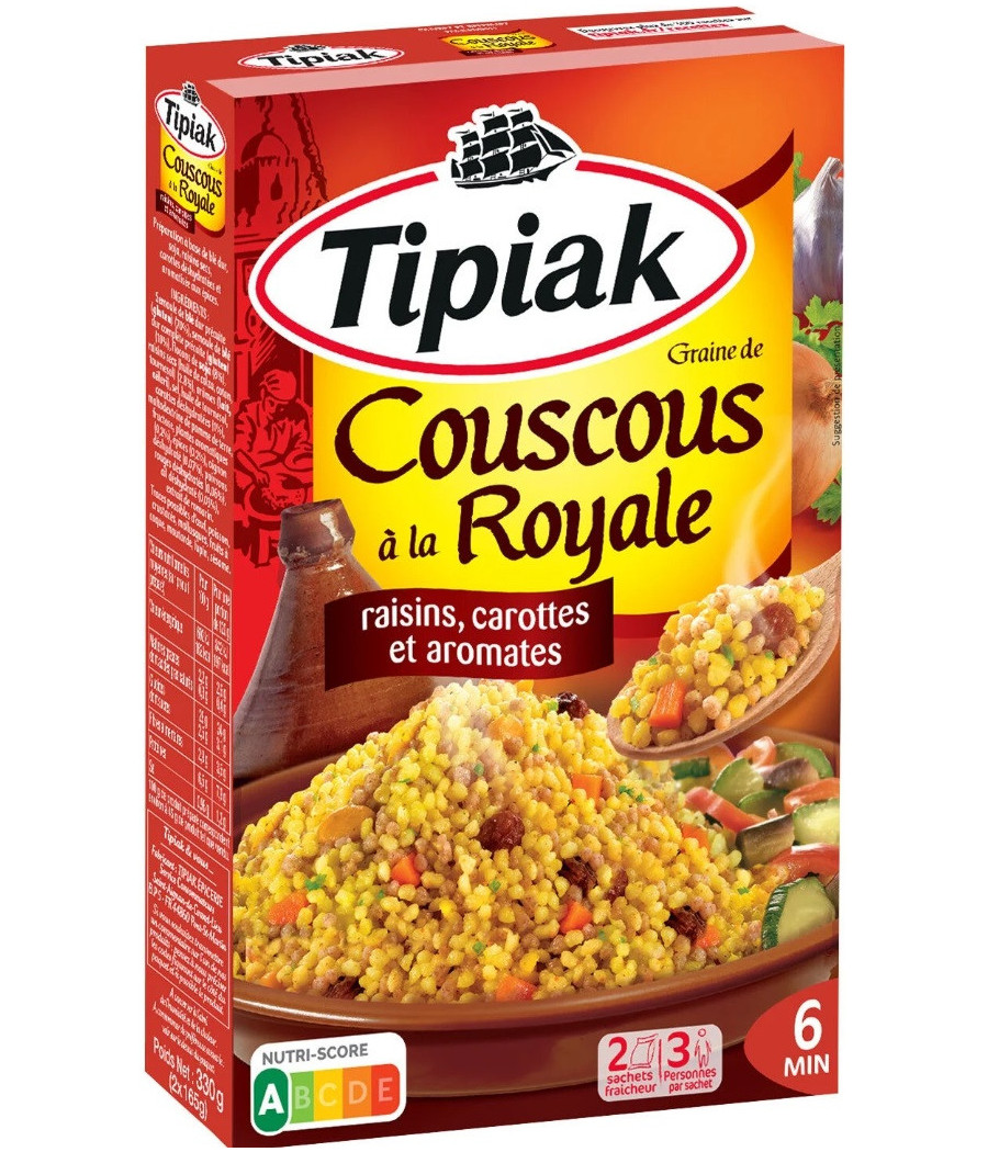 COUSCOUS TIPIAK À LA ROYALE 330G