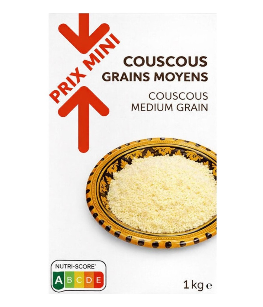 COUSCOUS PRIX MINI GRAINS MOYEN 1KG