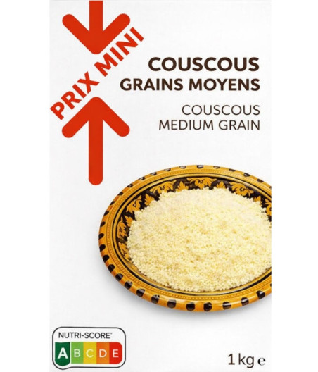 COUSCOUS PRIX MINI GRAINS MOYEN 1KG