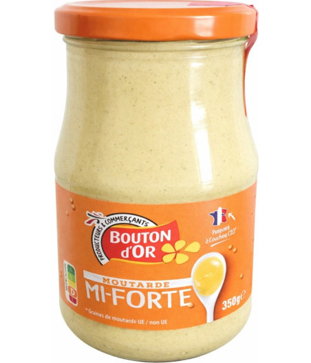 MOUTARDE BOUTON D'OR MI-FORTE 350G