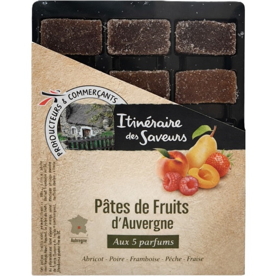 PATES DE FRUITS D'AUVERGNE ITINERAIRE DES SAVEURS 300G
