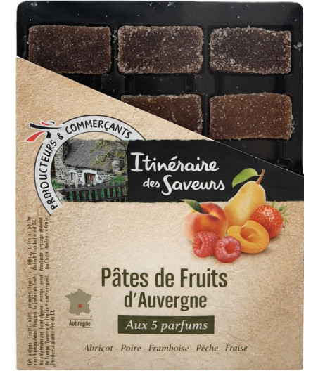 PATES DE FRUITS D'AUVERGNE ITINERAIRE DES SAVEURS 300G