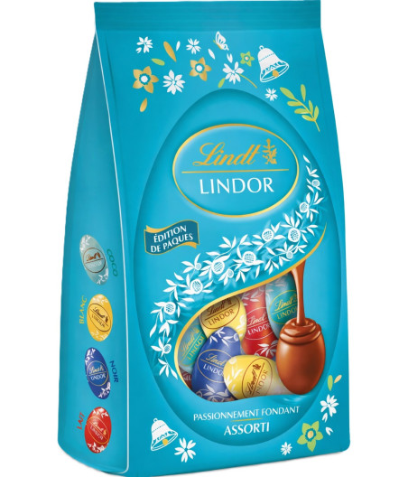 ASSORTIMENT DE CHOCOLATS OEUFS LINDOR LINDT 180G