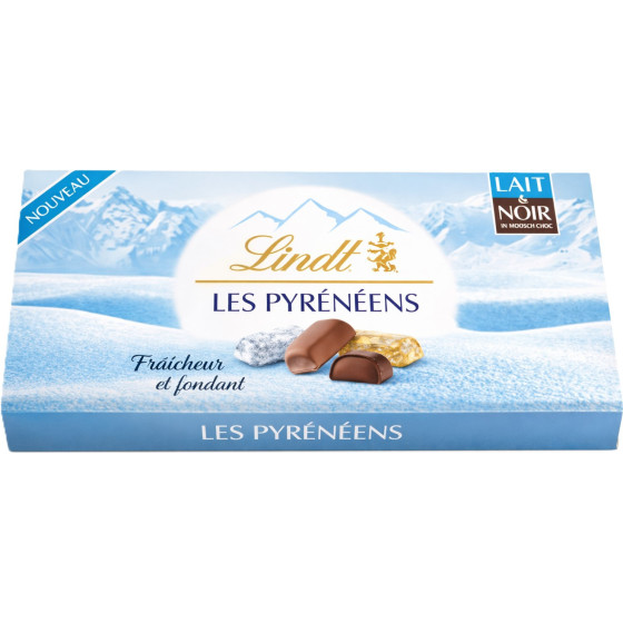 LES PYRENEENS CHOCOLAT LAIT ET NOIR LINDT 262G