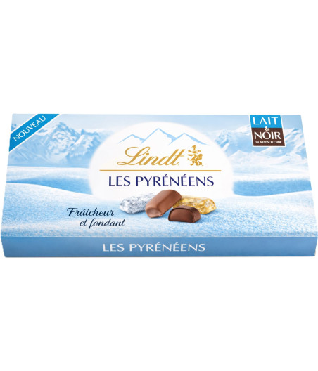 LES PYRENEENS CHOCOLAT LAIT ET NOIR LINDT 262G