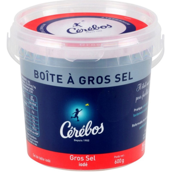 GROS SEL IODE CEREBOS 600G