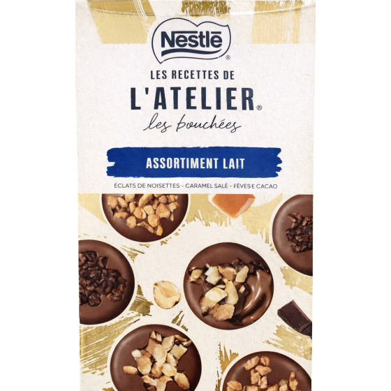 L'ATELIER LES BOUCHEES MIX AU LAIT NESTLE 266G
