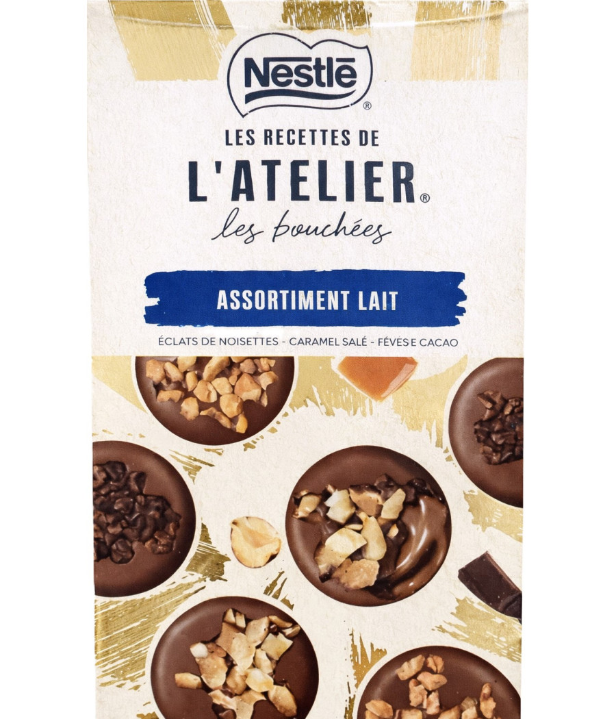 L'ATELIER LES BOUCHEES MIX AU LAIT NESTLE 266G
