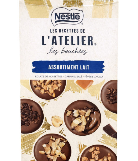 L'ATELIER LES BOUCHEES MIX AU LAIT NESTLE 266G