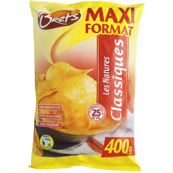 CHIPS NATURE CLASSIQUES BRETS 400G