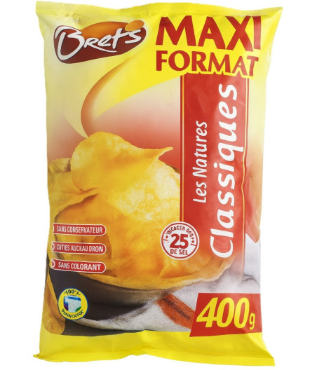 CHIPS NATURE CLASSIQUES BRETS 400G