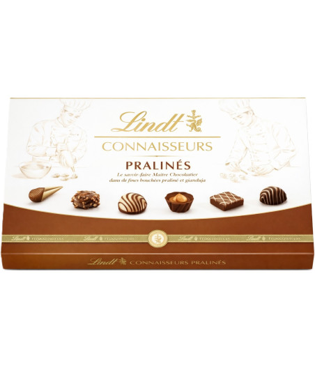CHOCOLATS PRALINES CONNAISSEURS LINDT 409G