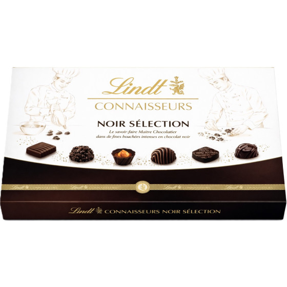 CHOCOLAT NOIR SÉLECTION CONNAISSEURS LINDT 400G