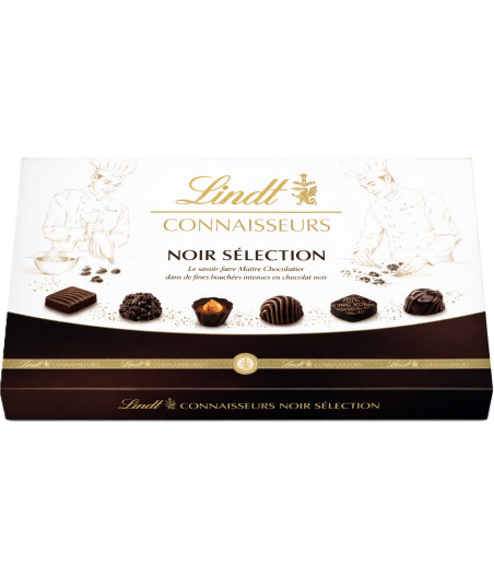 CHOCOLAT NOIR SÉLECTION CONNAISSEURS LINDT 400G