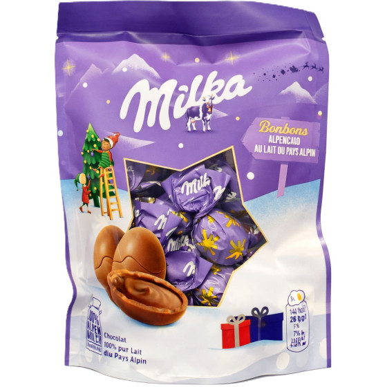 BONBONS CHOCOLAT AU LAIT MILKA 86G