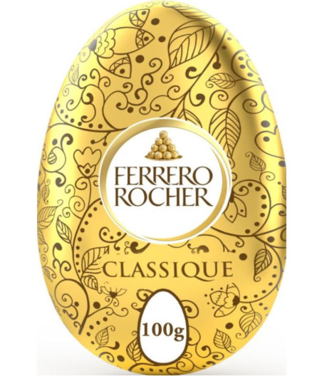 OEUF CHOCOLAT AU LAIT FERRERO ROCHER 100G