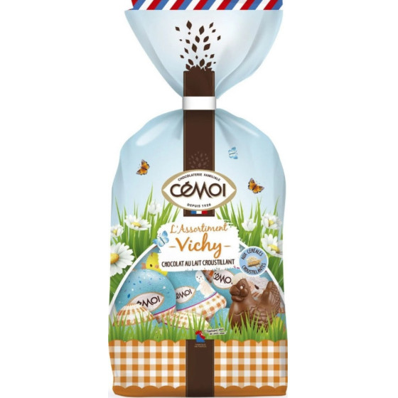 CHOCOLAT AU LAIT CROUSTILLANT ASSORTIMENT VICHY CEMOI 294G