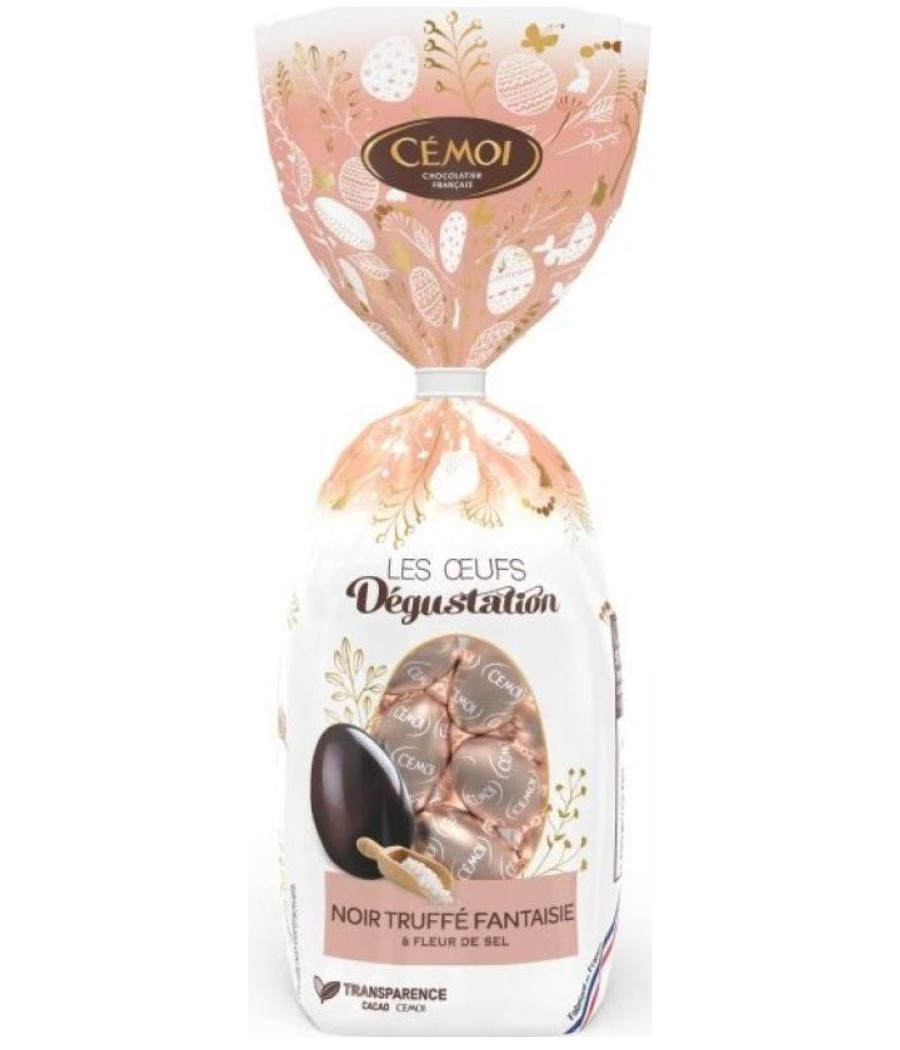 CHOCOLAT NOIR TRUFFE FANTAISIE LES OEUFS DEGUSTATION CEMOI 185G