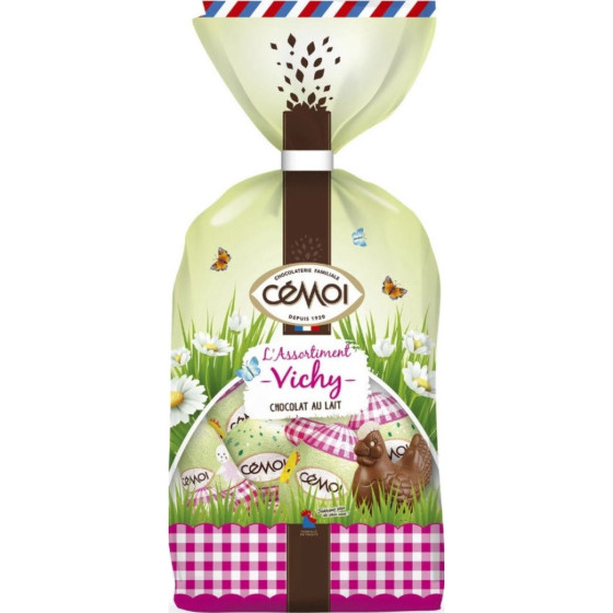 CHOCOLAT AU LAIT L'ASSORTIMENT VICHY CEMOI 294G
