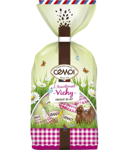 CHOCOLAT AU LAIT L'ASSORTIMENT VICHY CEMOI 294G