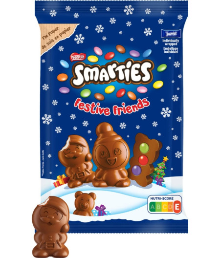 CHOCOLAT MOULAGE MINI-FIGURINE DE NOEL SMARTIES 147G