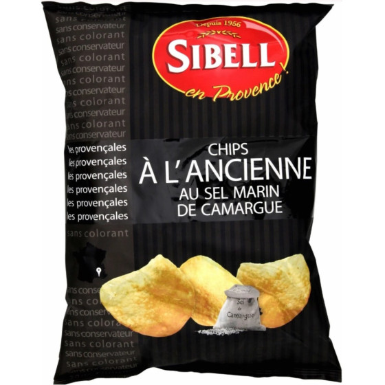 CHIPS A L'ANCIENNE SEL MARIN DE CAMARGUE SIBELL 135G