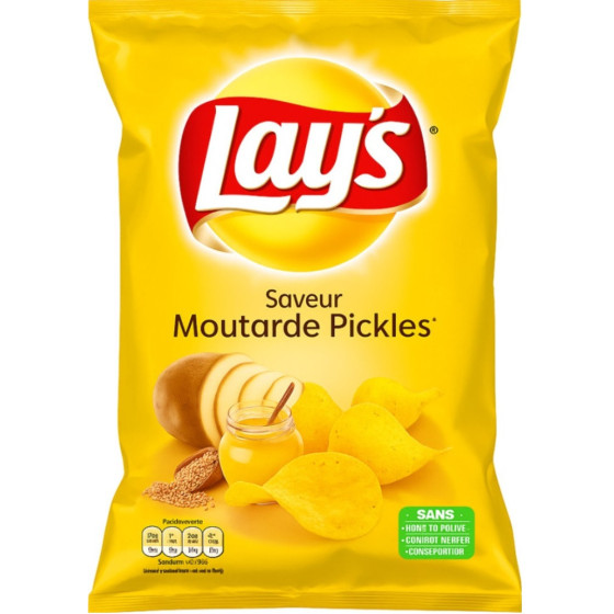 CHIPS SAVEUR MOUTARDE LAYS  130G