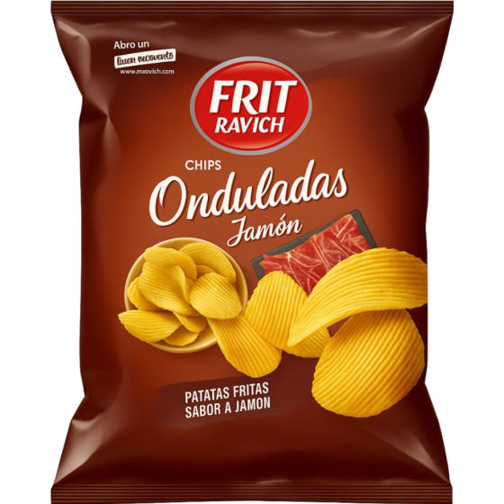 CHIPS ONDULES JAMBON FRIT RAVICH 40G