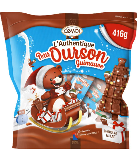 CHOCOLAT PETIT OURSON GUIMAUVE CEMOI 416G