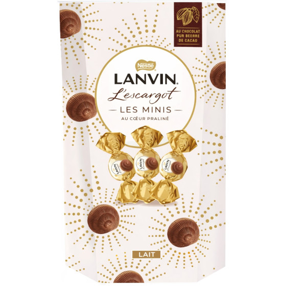 CHOCOLATS AU LAIT PRALINE MINI ESCARGOTS NESTLE LAVIN 140G