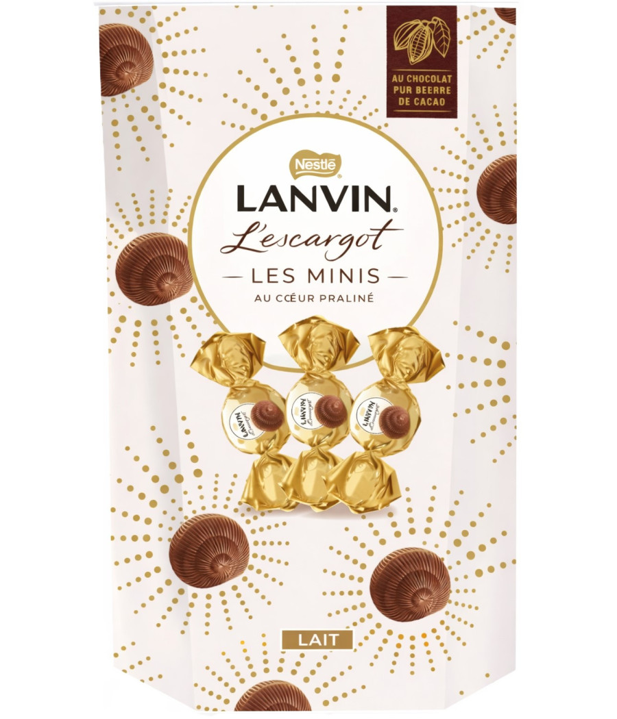 CHOCOLATS AU LAIT PRALINE MINI ESCARGOTS NESTLE LAVIN 140G