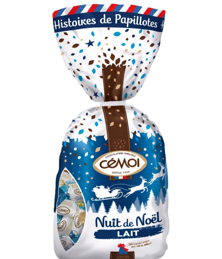 CHOCOLAT AU LAIT NUIT DE NOEL CEMOI 392G