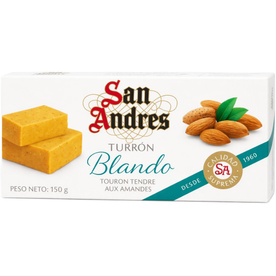 TURRON TENDRE AUX AMANDES SAN ANDRES 150G
