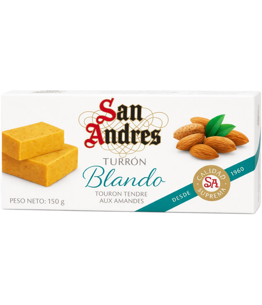 TURRON TENDRE AUX AMANDES SAN ANDRES 150G